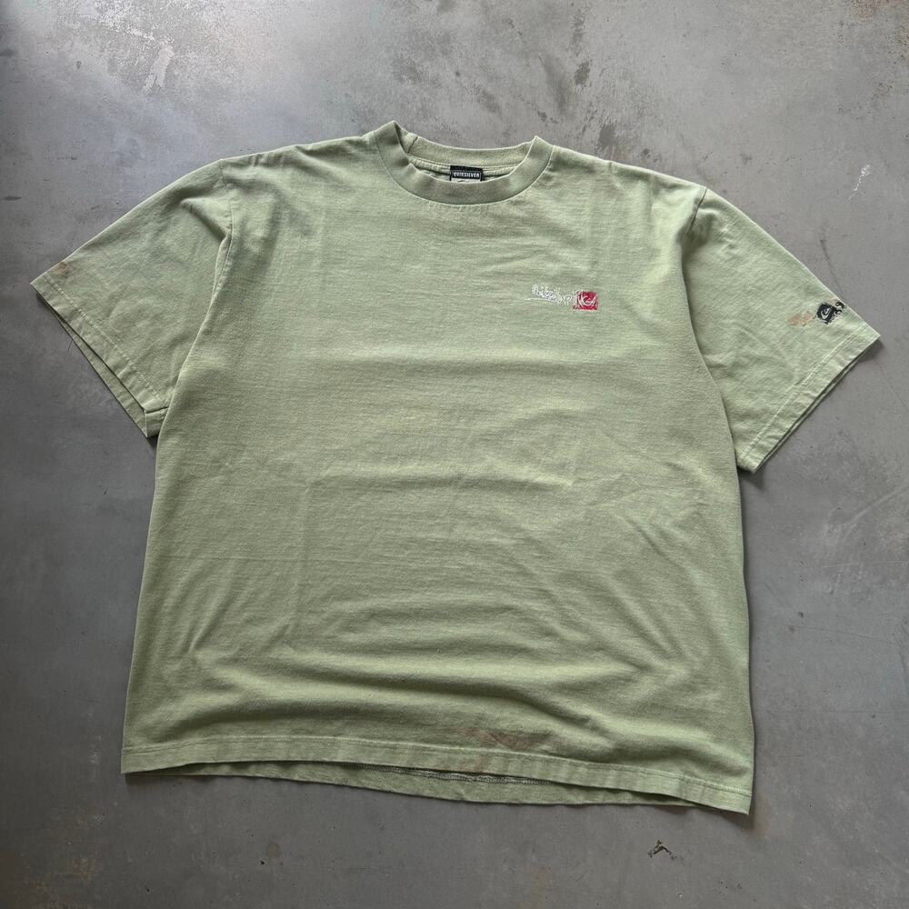 Vintage Y2K Quiksilver Surf Skater Classic Logo Retro Graphic T-shirt Size Large